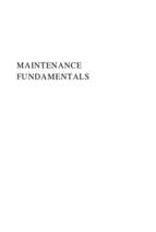Maintenance fundamentals