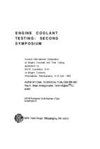 Engine coolant testing