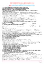 Bài tập trắc nghiệm các định luật bảo toàn vật lý 10