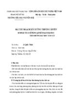 Bài thu hoạch bồi dưỡng thường xuyên cấp tiểu học module 13