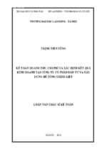 Kế toán doanh thu, chi phí và xác định kết quả kinh doanh tại công ty cổ phần đầu tư và xây dựng bê tông thịnh liệt