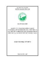 Nghiên cứu tình hình nhiễm vi khuẩn Salmonela spp, E. coli trên thịt gà sau giết mổ và biện pháp hạn chế nhiễm khuẩn trên thịt gà tại huyện Yên Thế, tỉnh Bắc Giang (Luận văn thạc sĩ)