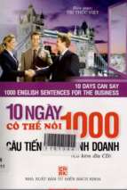 10 ngày có thể nói 1000 câu tiếng anh kinh doanh