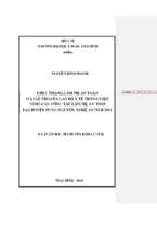 Thực trạng làm mẹ an toàn và vai trò của cán bộ y tế trong việc nâng cao công tác làm mẹ an toàn tại huyện hưng nguyên, tỉnh nghệ an năm 2014
