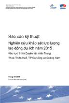 Báo cáo kỹ thuật Nghiên cứu khảo sát lực lượng lao động du lịch năm 2015