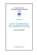 Phân tích các nhân tố ảnh hưởng đến thu nhập của hộ gia đình sau thu hồi đất nông nghiệp tại xã thuận yên, thị xã hà tiên, tỉnh kiên giang