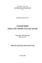 Cái ngẫu nhiên trong tiểu thuyết của paul auster tt