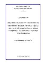 Hoàn thiện báo cáo lưu chuyển tiền tệ theo hướng hòa hợp với chuẩn mực kế toán quốc tế   nghiên cứu các doanh nghiệp nhật bản đang hoạt động tại tỉnh bình dương