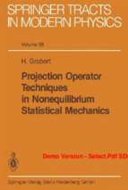 Projection operator techniques in nonequilibrium statistical mechanics  (tt)