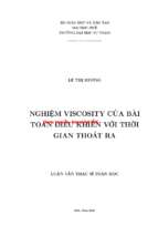 Nghiệm viscosity của bài toán điều khiển với thời gian thoát ra (tt)