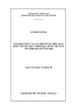 Giải pháp nâng cao giá trị thương hiệu ngân hàng thương mại cổ phần đại chúng việt nam (pvcombank) đến năm 2020