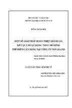 Một số giải pháp hoàn thiện đánh giá kết quả hoạt động theo mô hình thẻ điểm cân bằng tại công ty novaland