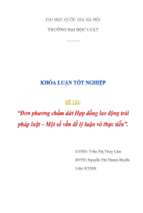 đơn phương chấm dứt hợp đồng lao động trái pháp luật – một số vấn đề lý luận và thực tiễn