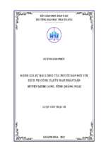 đánh giá sự hài lòng của người dân đối với dịch vụ công tại ủy ban nhân dân huyện minh long, tỉnh quảng ngãi