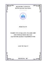 Nghiên cứu sự hài lòng của sinh viên đối với hoạt động đào tạo tại trường đại học thái bình dương