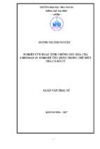 Nghiên cứu hoạt tính chống oxy hóa của chitosan in vitro để ứng dụng trong chế biến chả cá đỏ củ