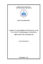 Nghiên cứu đặc điểm di truyền gen ha và na của vi rút cúm a(h1n1)pdm lưu hành tại miền trung việt nam, 2013 2015