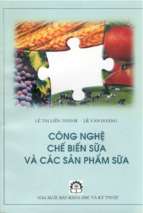 Cn chế biến sữa và các sản phẩm sữa