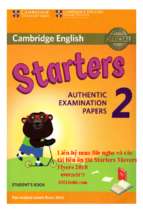 Cambridge starters 2 2018