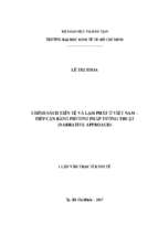 Chính sách tiền tệ và lạm phát ở việt nam – tiếp cận bằng phương pháp tường thuật (narrative approach)