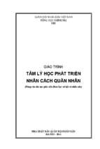 giáo trình tâm lý học phát triển