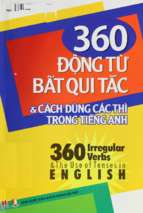 360 động từ bất quy tắc và cẩm nang sử dụng các thì trong tiếng anh