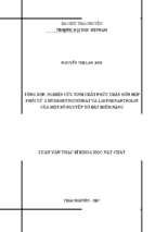 Tổng hợp, nghiên cứu tính chất phức chất hỗn hợp phối tử 2 hydroxynicotinat và 1,10–phenantrolin của một số nguyên tố đất hiếm nặng