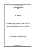 Tổng hợp, nghiên cứu tính chất phức chất hỗn hợp phối tử 2 phenoxybenzoat và 1,10 – phenantrolin của một số nguyên tố đất hiếm