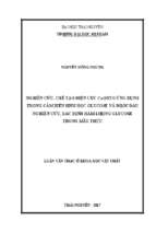 Nghiên cứu, chế tạo điện cực cuo ito ứng dụng trong cảm biến sinh học glucose và bước đầu nghiên cứu, xác định hàm lượng glucose trong mẫu thực