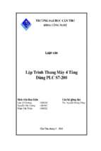 lập trình thang máy 4 tầng dùng plc s7200