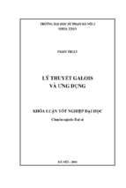 Lý thuyết galois và ứng dụng (2014)