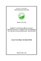 Nghiên cứu một số đặc điểm ngoại hình, khả năng sản xuất và trình tự gen Cytochrome b của lợn Bản nuôi tại huyện Đà Bắc tỉnh Hòa Bình (Luận văn thạc sĩ)