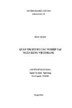 QUẢN TRỊ RỦI RO TÁC NGHIỆP TẠI NGÂN HÀNG VIETINBANK
