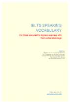 Speaking vocabulary