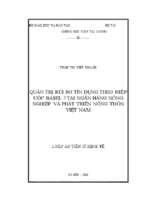 Quản trị rủi ro tín dụng theo hiệp ước basel 2 tại ngân hàng nông nghiệp và phát triển nông thôn việt nam