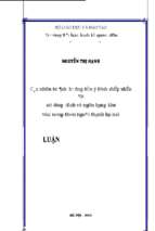 Các nhân tố ảnh hưởng đến ý định chấp nhận và sử dụng dịch vụ ngân hàng khu vực nông thôn ngoại thành hà nội