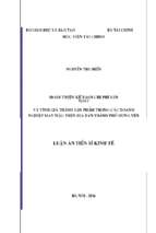 Hoàn thiện kế toán chi phí sản xuất và tính giá thành sản phẩm trong các doanh nghiệp may mặc trên địa bàn thành phố hưng yên