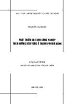 Phát triển các khu công nghiệp theo hướng bền vững ở thành phố đà nẵng