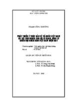 Luận án tiến sĩ phát triển ý thức bảo vệ tổ quốc việt nam xã hội chủ nghĩa của hạ sĩ quan, bi