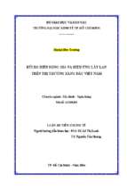 Luận án tiến sĩ rủi ro biến động giá và hiệu ứng lây lan trên thị trường xăng dầu việt nam