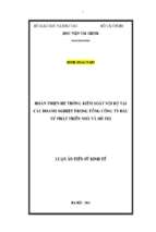 Luận án tiến sĩ hoàn thiện hệ thống kiểm soát nội bộ tại các doanh nghiệp trong tổng công ty đầu tư phát triển nhà và đô thị