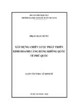 Xây dựng chiến lược phát triển kinh doanh cảng hàng không quốc tế phú quốc