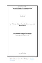 Một số giải pháp xây dựng nông thôn mới tại huyện định hóa, tỉnh thái nguyên