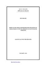 Nghiên cứu thực trạng và giải pháp nhân rộng hầm khí sinh học (biogas) trong xử lý chất thải chăn nuôi tại huyện yên sơn, tỉnh tuyên quang