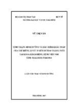 Tình trạng dinh dưỡng và đặc điểm khẩu phần của trẻ biếng ăn từ 25 đến dưới 60 tháng tuổi tại khoa khám bệnh, bệnh viện nhi tỉnh thái bình, năm 2016