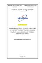 Nghiên cứu thực nghiệm cấu trúc phổ năng lượng kích thích của các hạt nhân 172yb và 153sm trên kênh nơtron của lò phản ứng hạt nhân đà lạt
