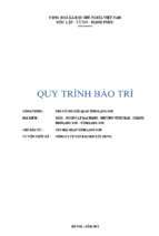 Quy trình bảo trì