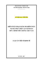 Kiểm toán hoạt động do kiểm toán nội bộ thực hiện tại tập đoàn bưu chính viễn thông việt nam