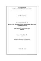 Giải pháp hoàn thiện công tác đào tạo và phát triển nguồn nhân lực tại doanh nghiệp trung thành   thành phố thái nguyên