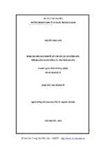 đánh giá hiệu quả kinh tế cây chè của các hộ nông dân trên địa bàn huyện đồng hỷ, tỉnh thái nguyên